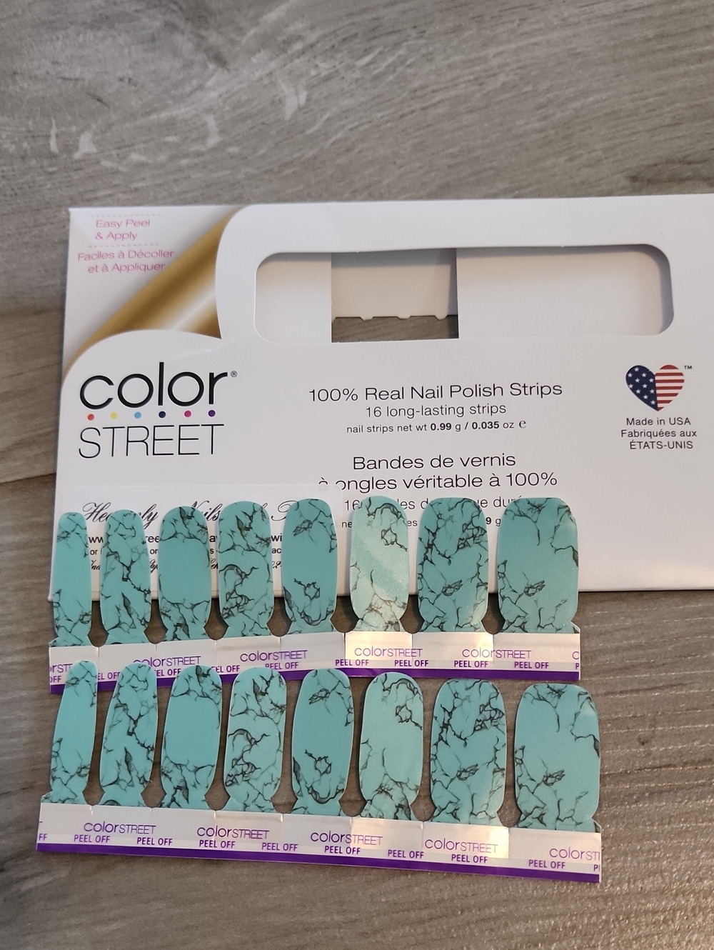 OPENED NOT USED- Color Street Mojave Turquoise Nail Set